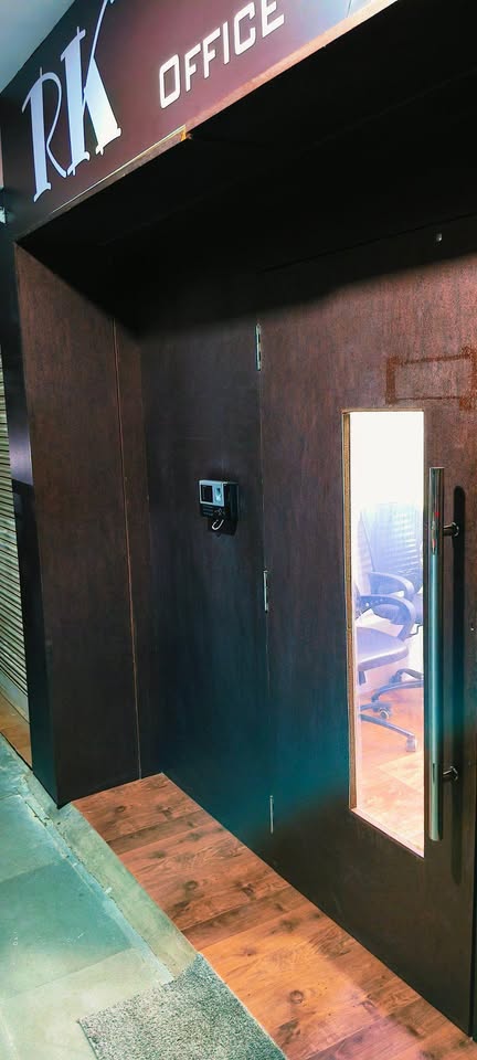 Entrance of RK Office Spaces in Ghatlodiya, Ahmedabad